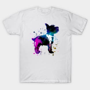 Terrier Dog Watercolor Art T-Shirt